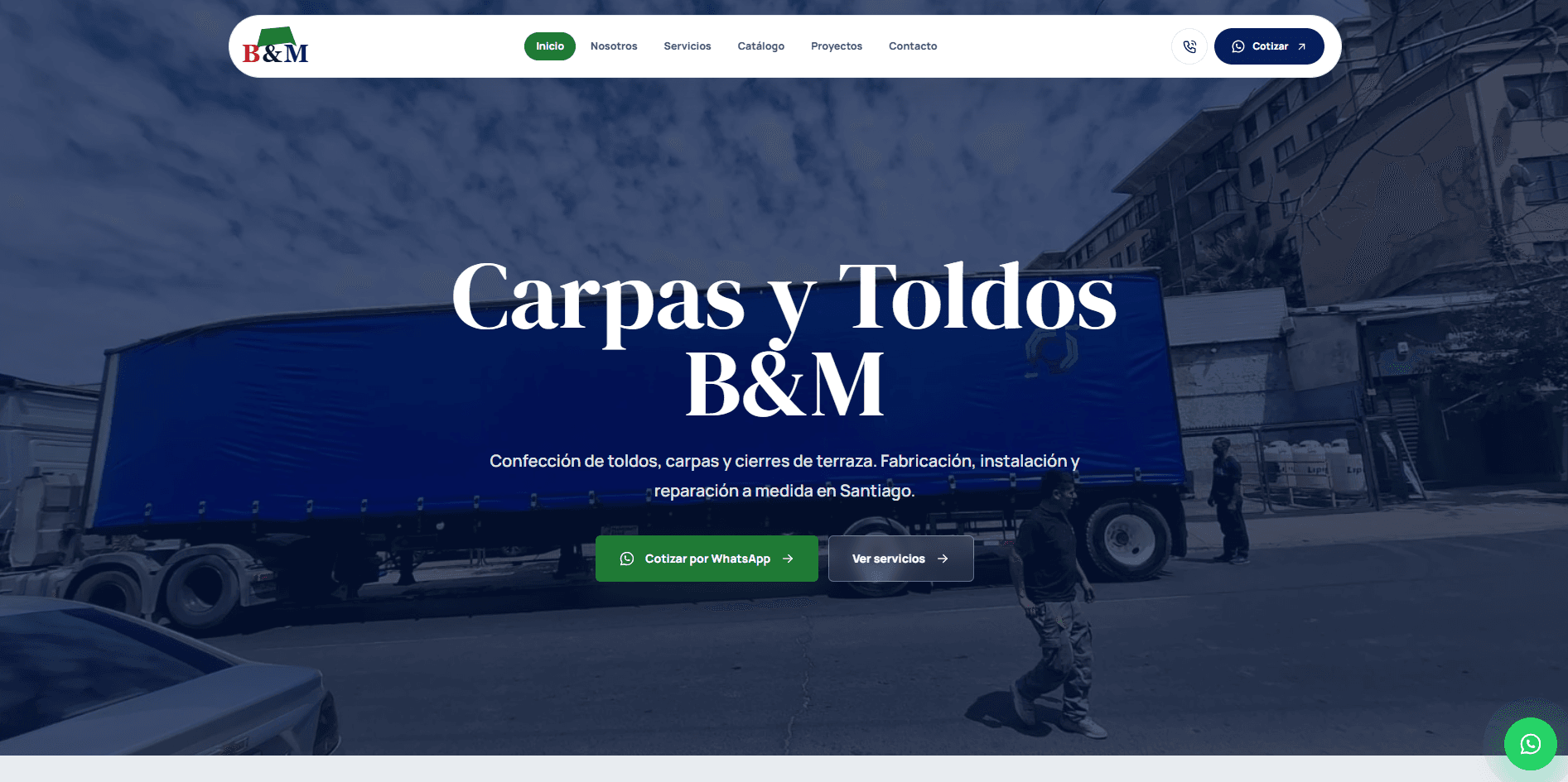 Proyecto Carpas y Toldos B&M